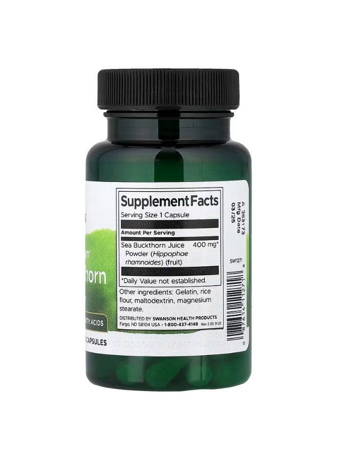 سوانسون كبسولات نبق البحر كاملة الطيف ، 60 كبسولة - Image 2